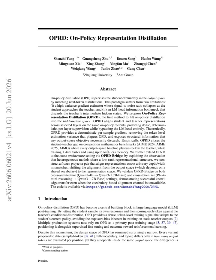 First page