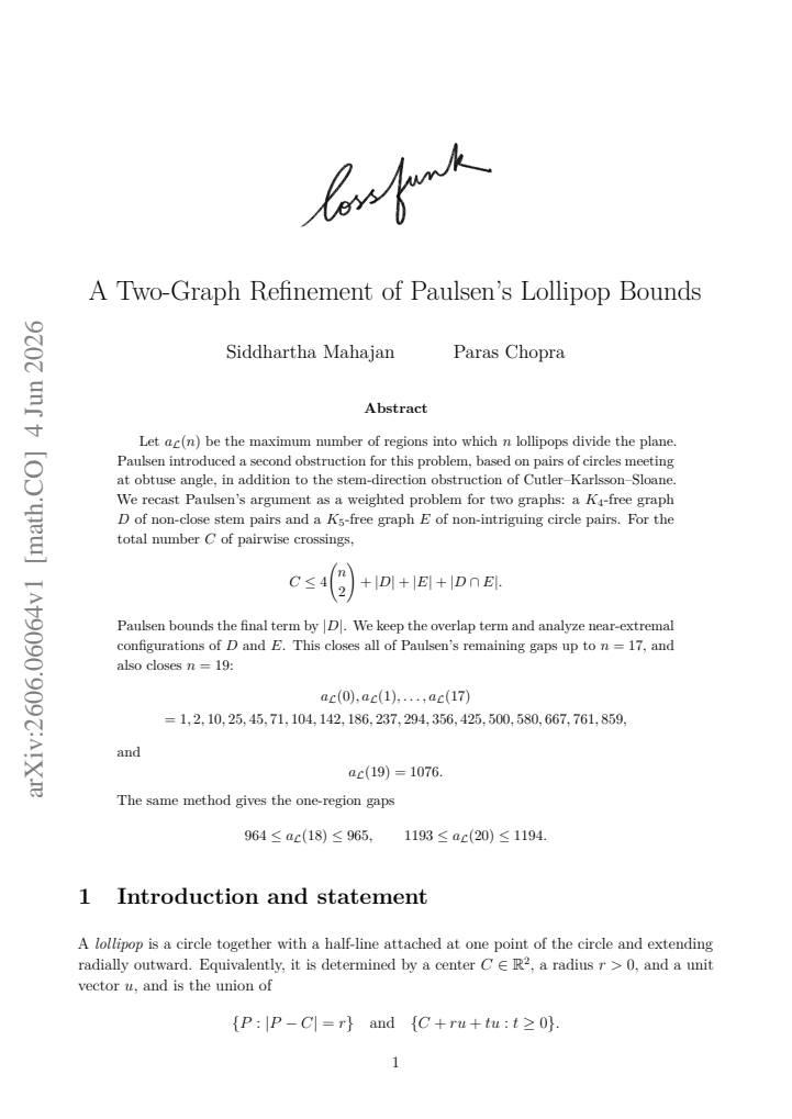First page