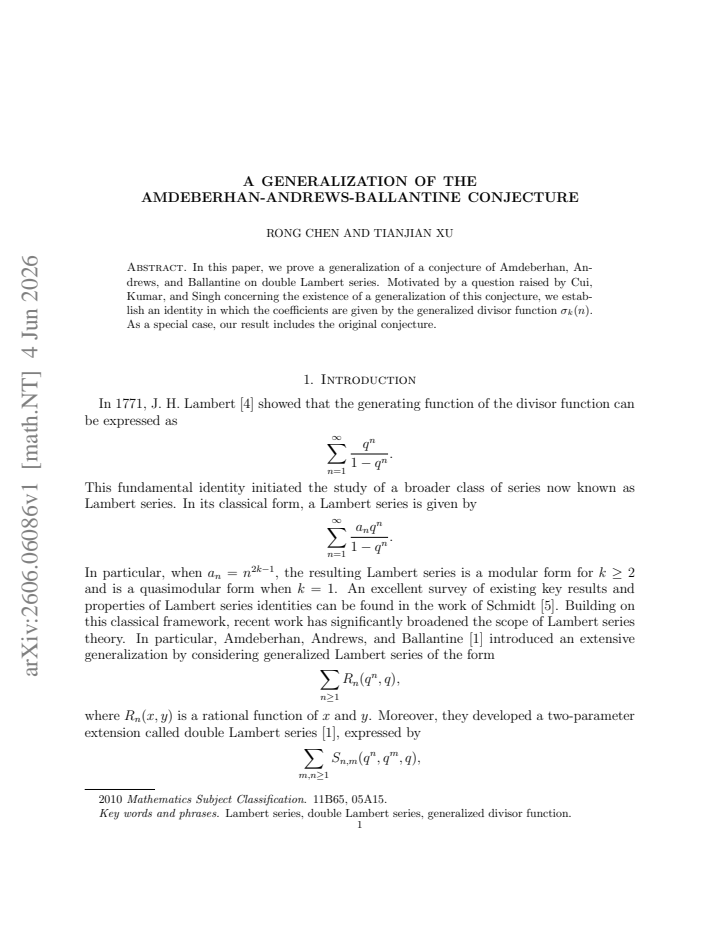 First page