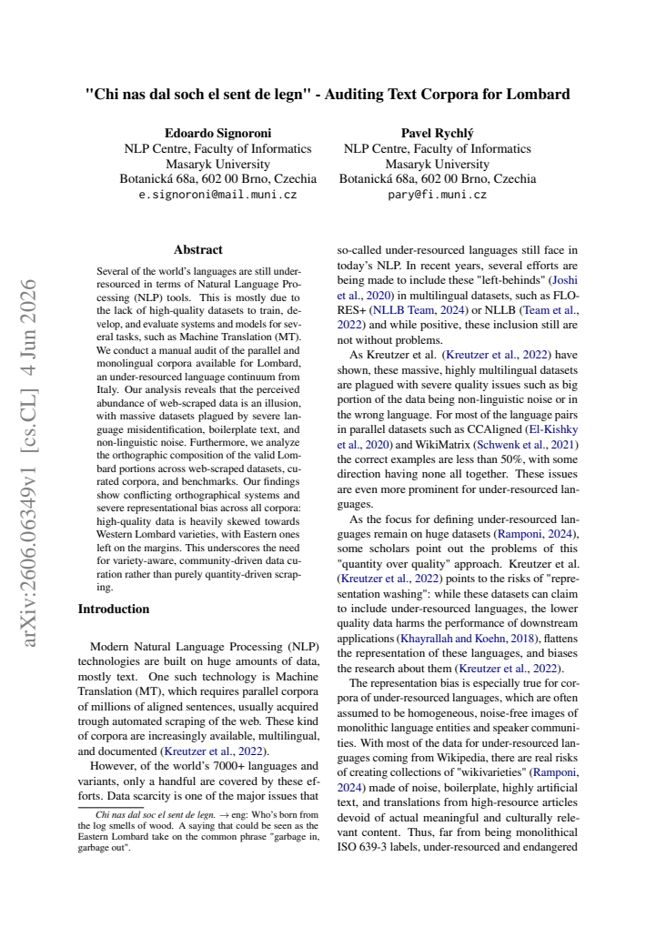 First page