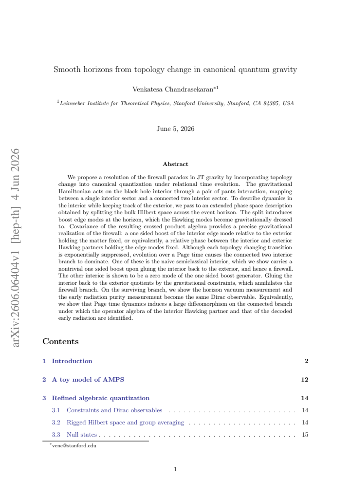 First page
