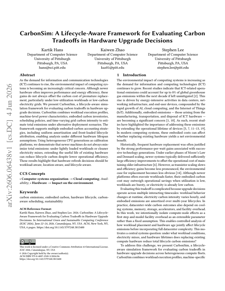 First page