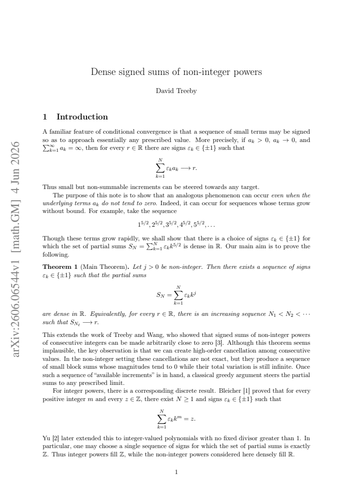 First page
