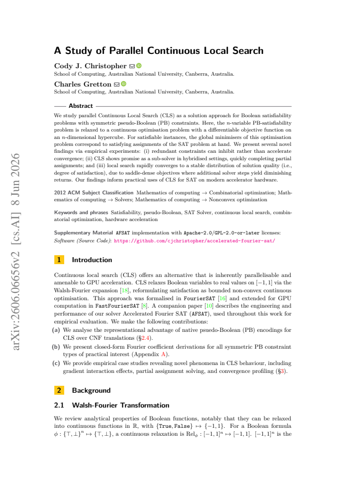 First page