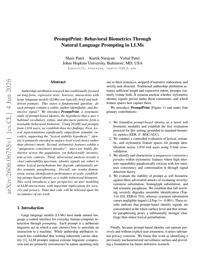 First page