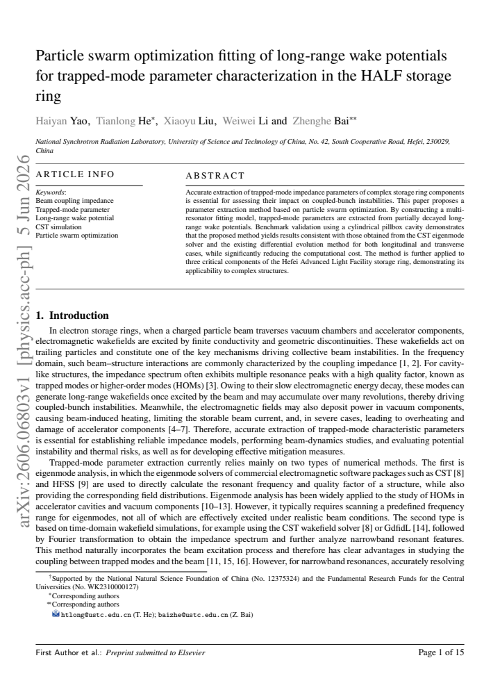 First page