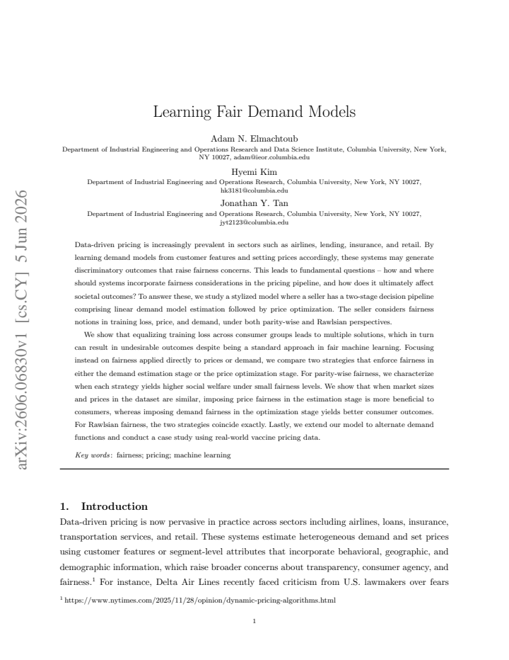 First page