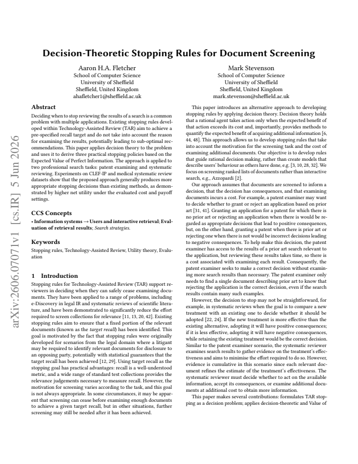 First page