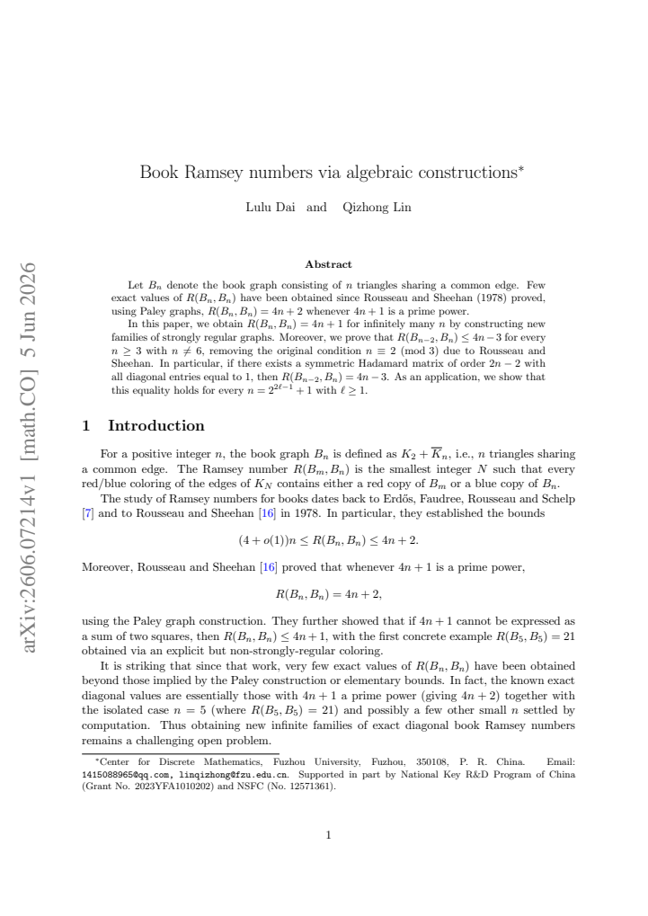 First page
