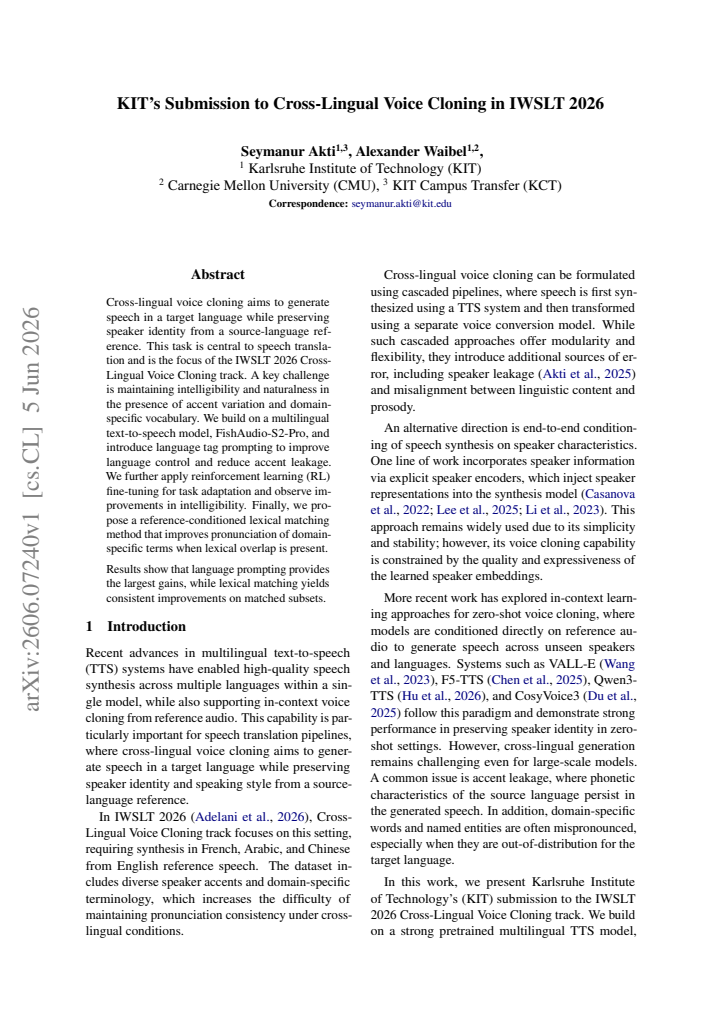 First page