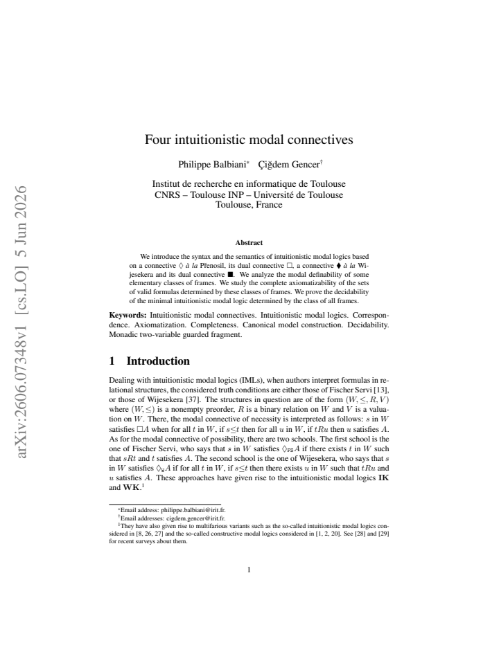 First page