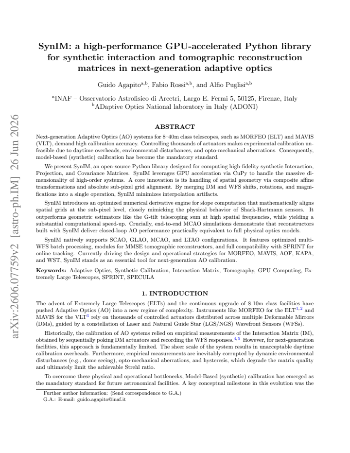 First page