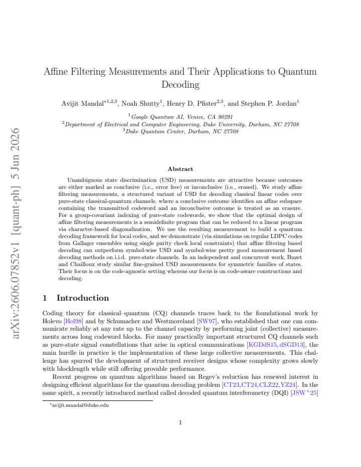 First page