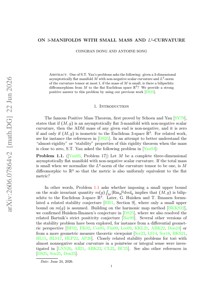 First page