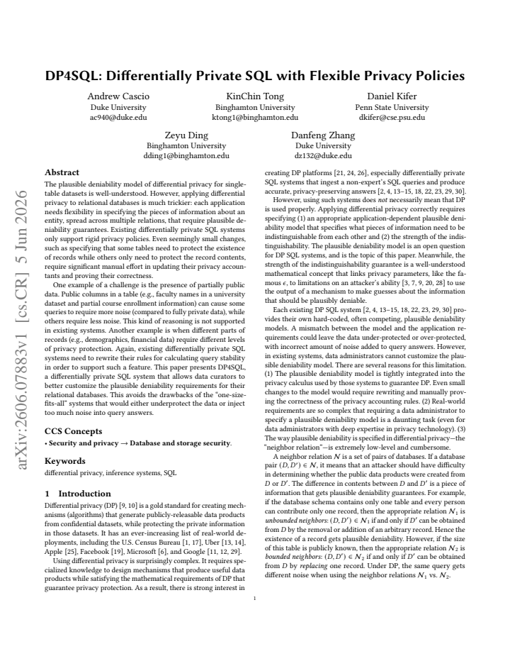 First page