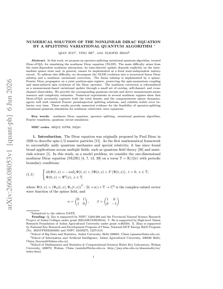 First page