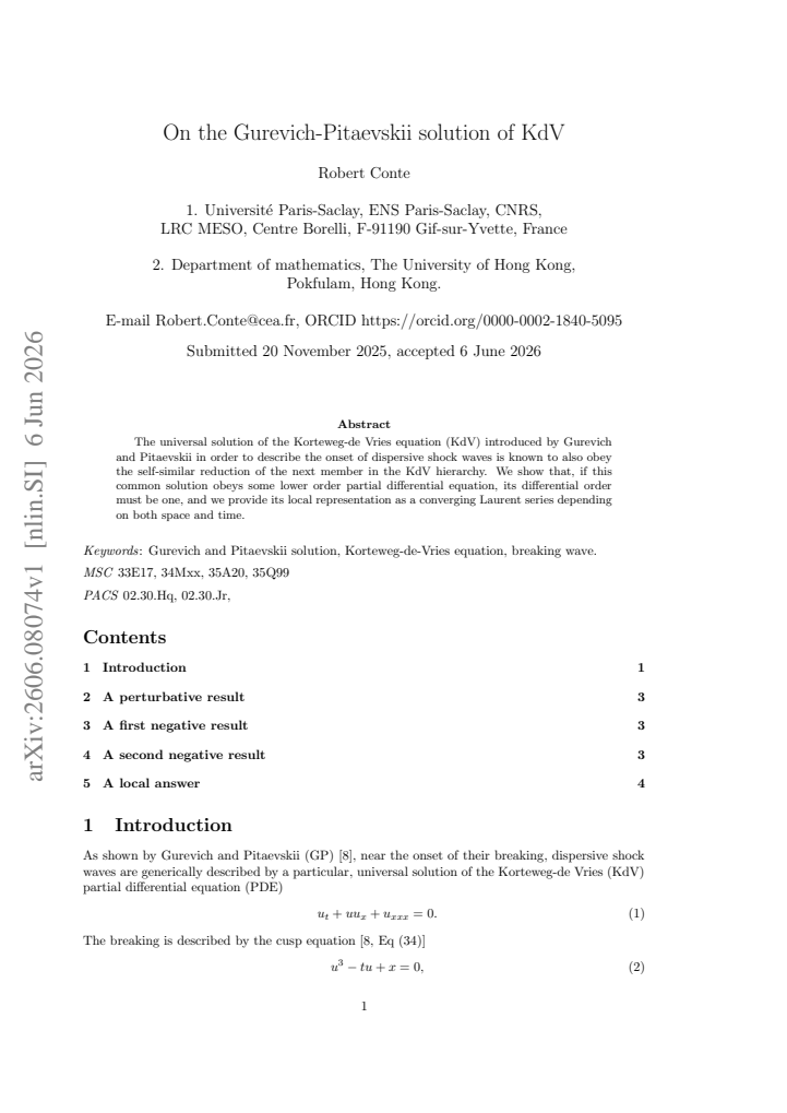 First page