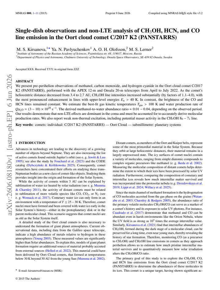 First page