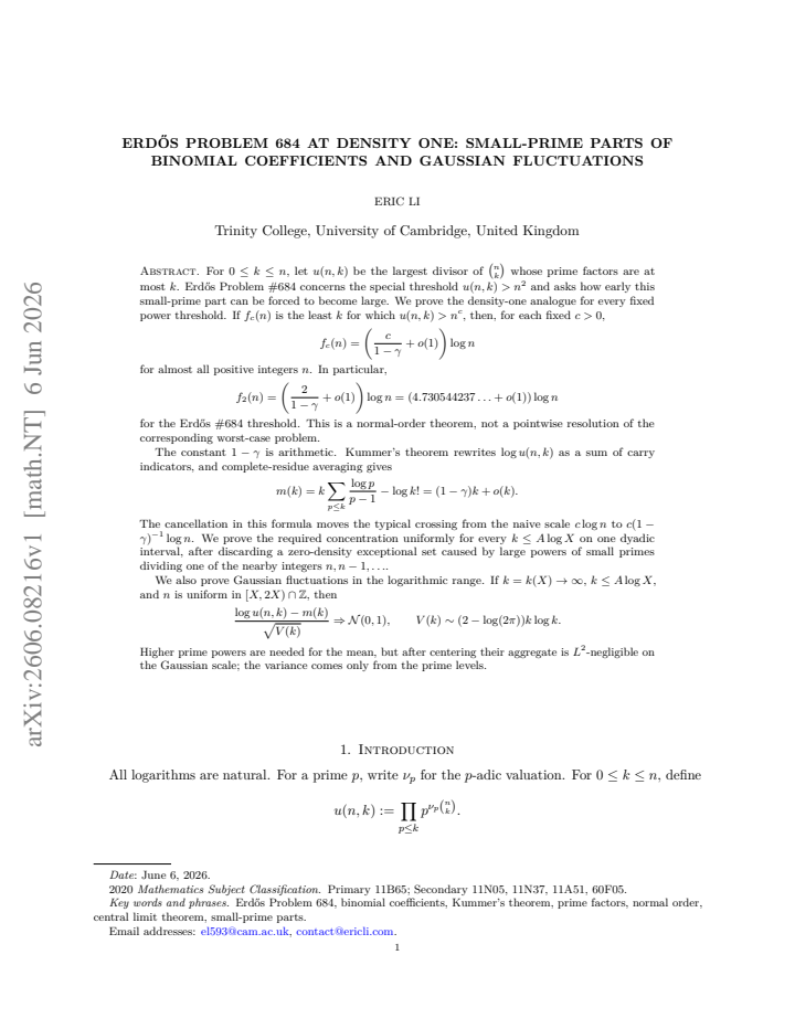 First page