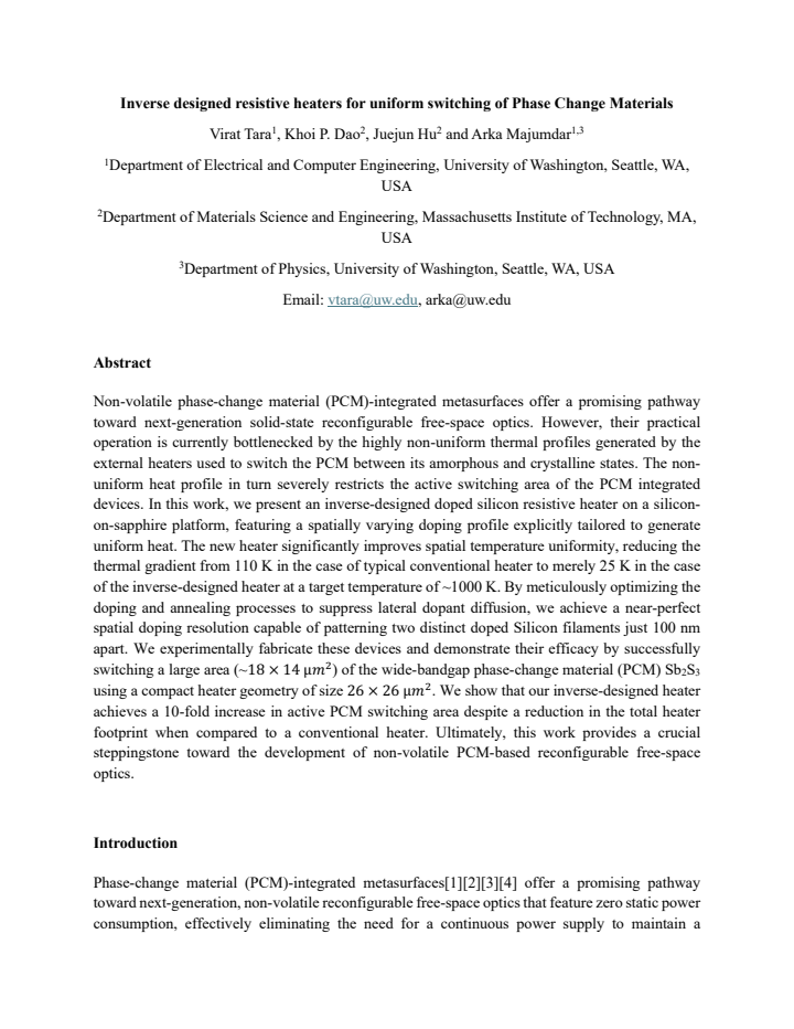 First page