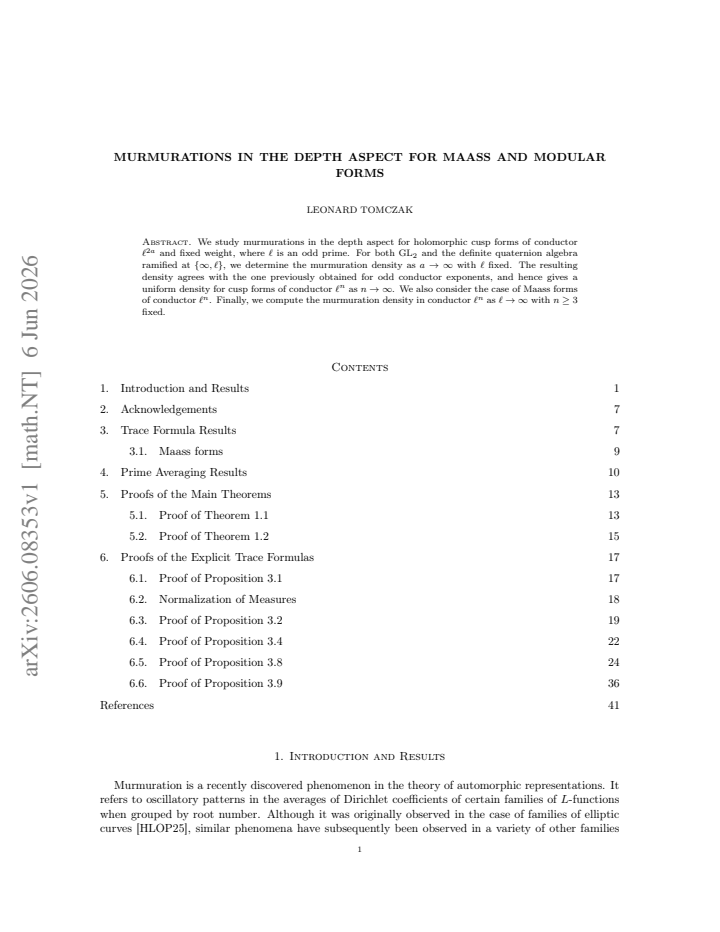 First page