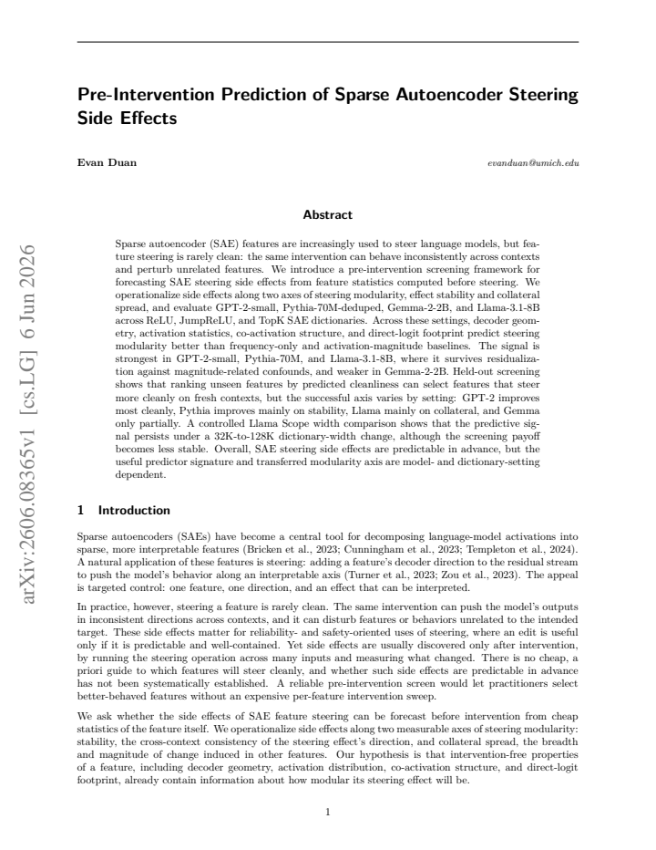 First page