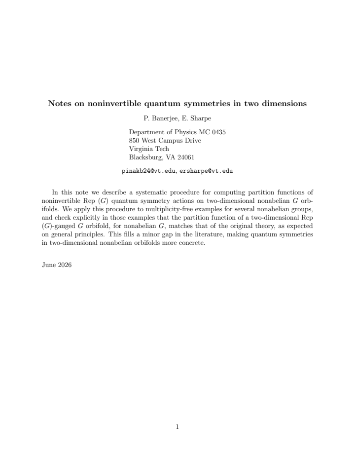 First page