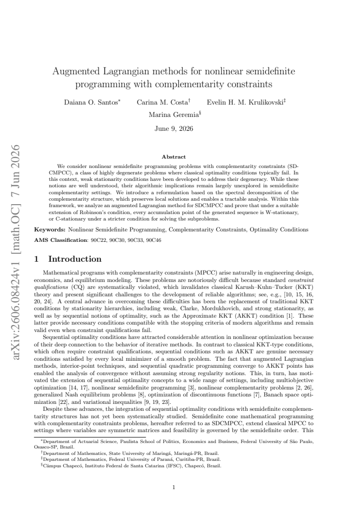 First page