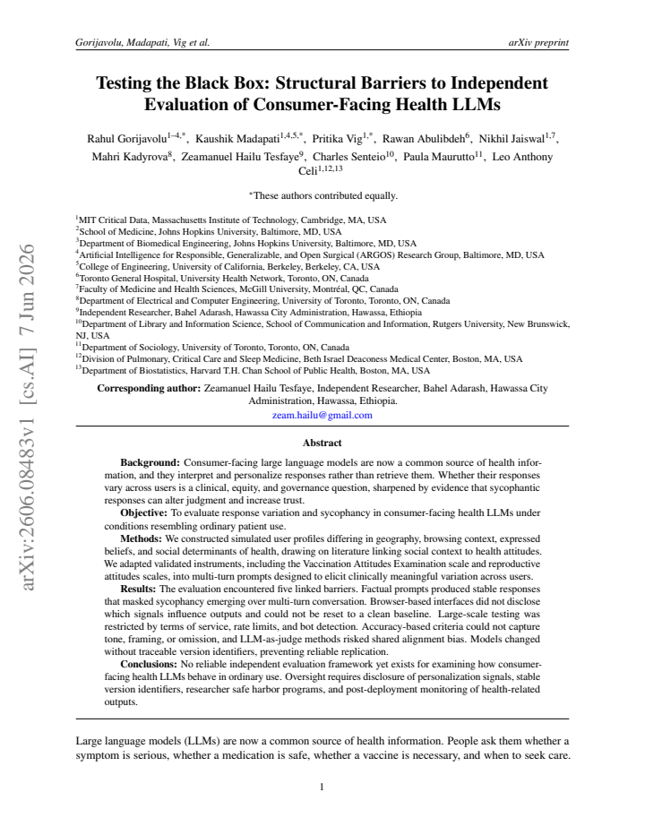 First page