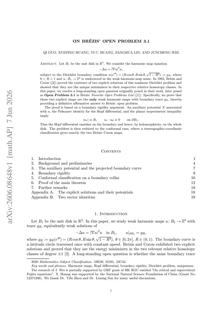 First page