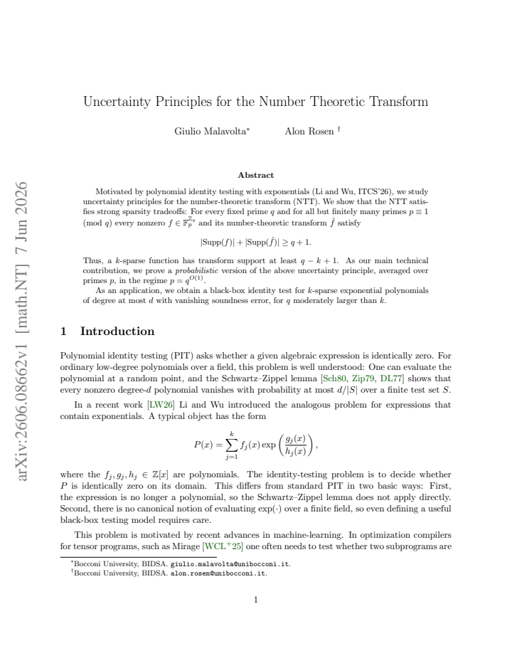 First page