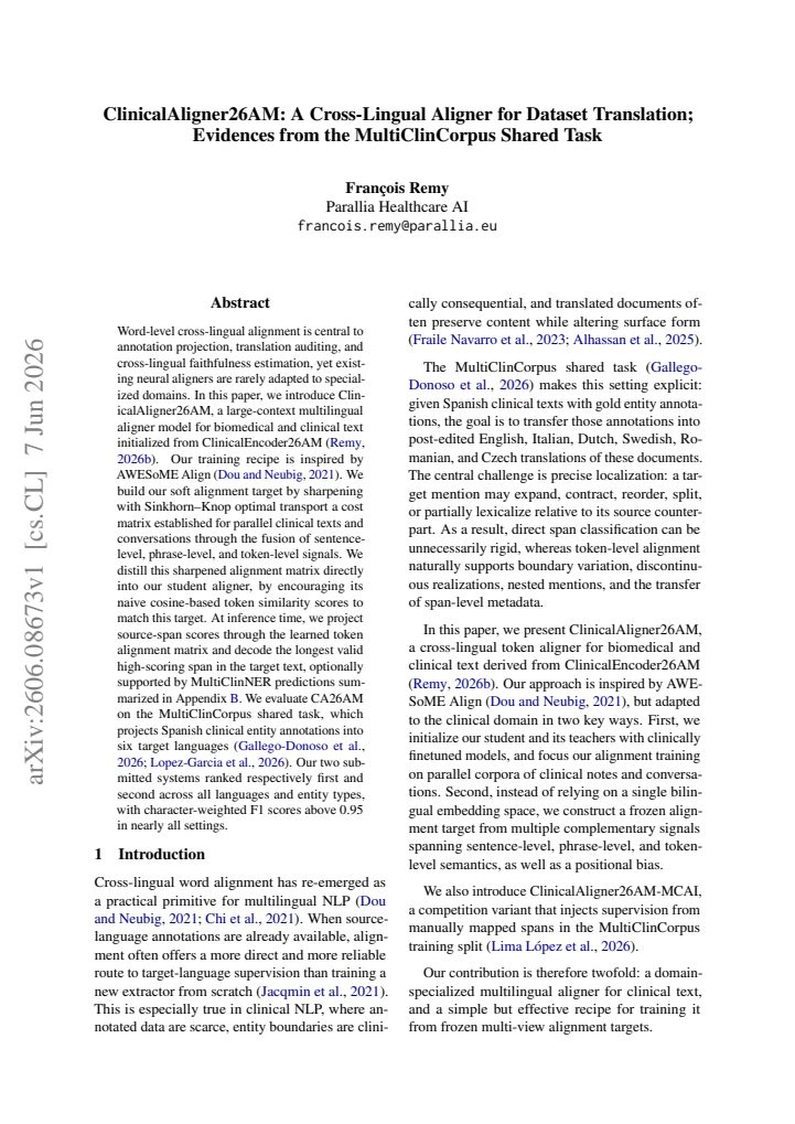First page