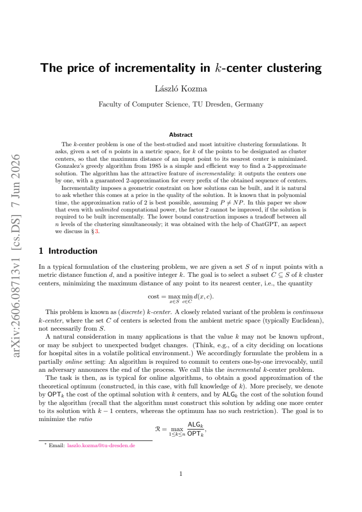 First page