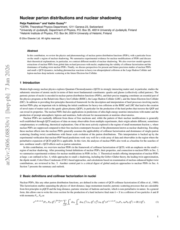 First page