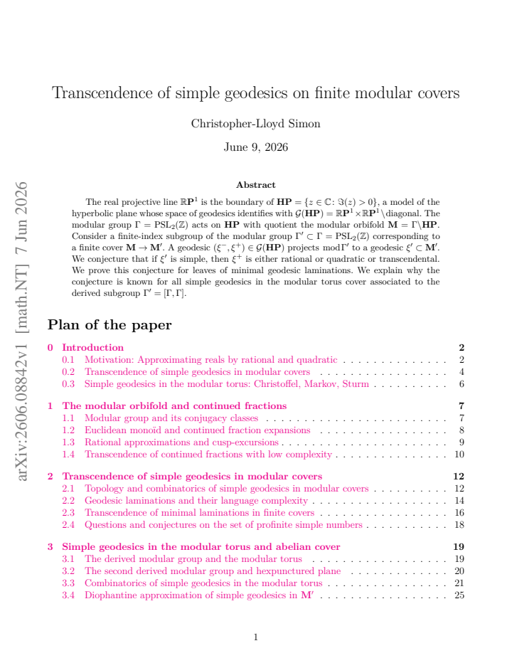 First page