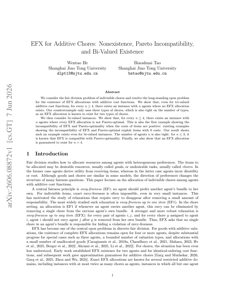 First page