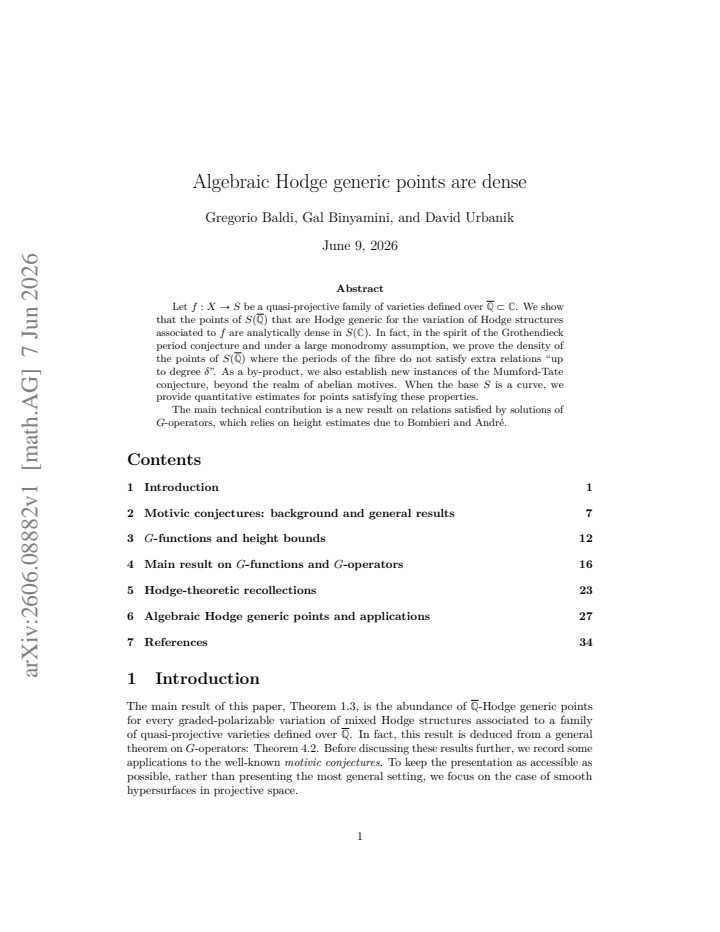 First page