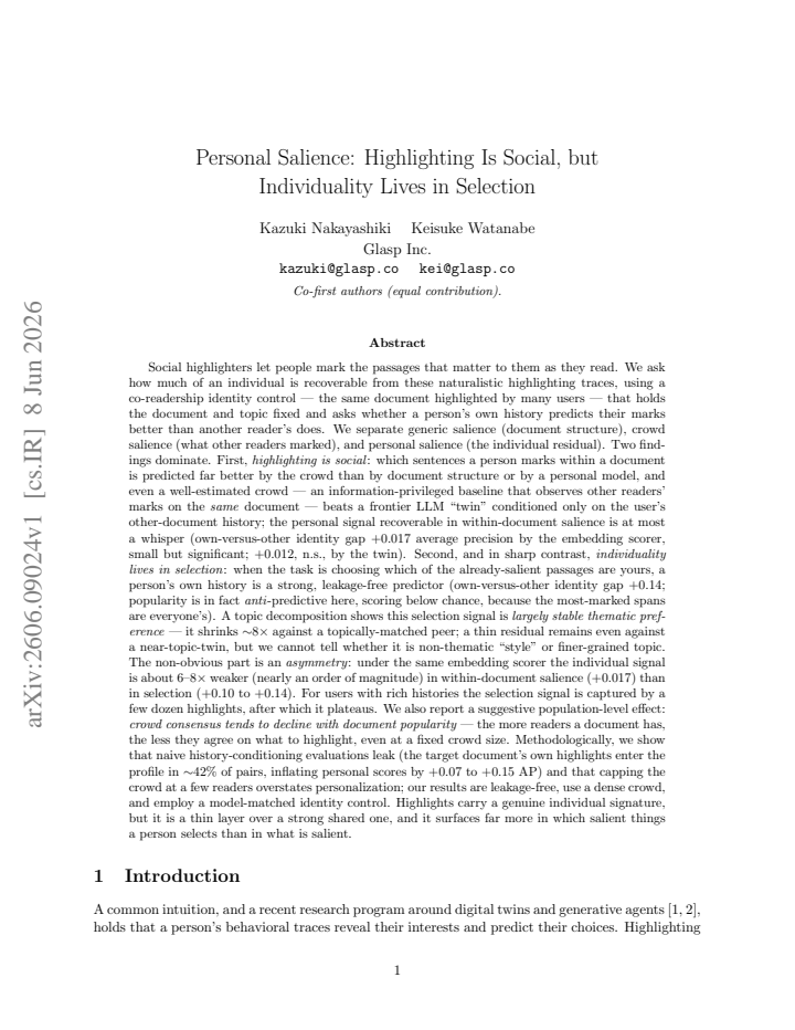 First page