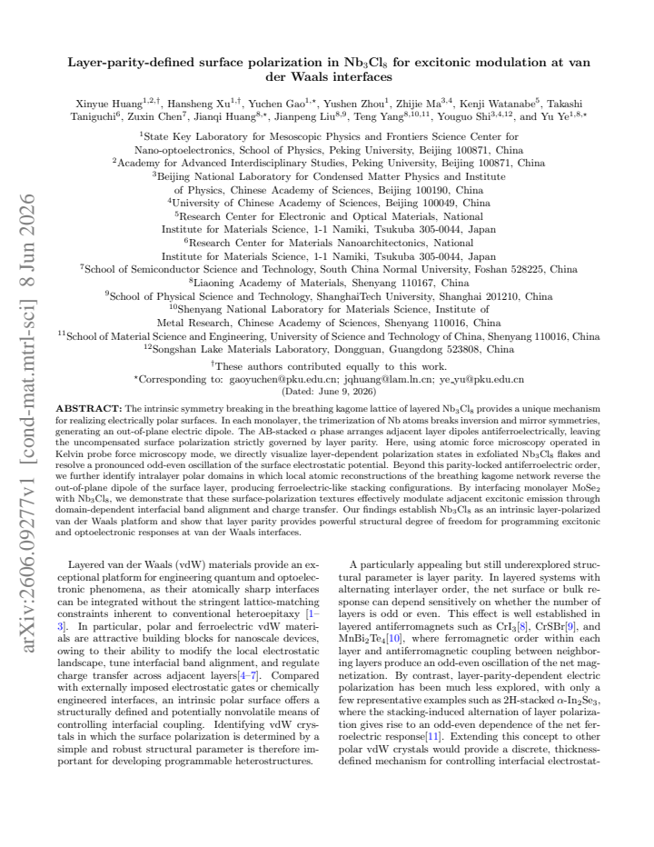 First page