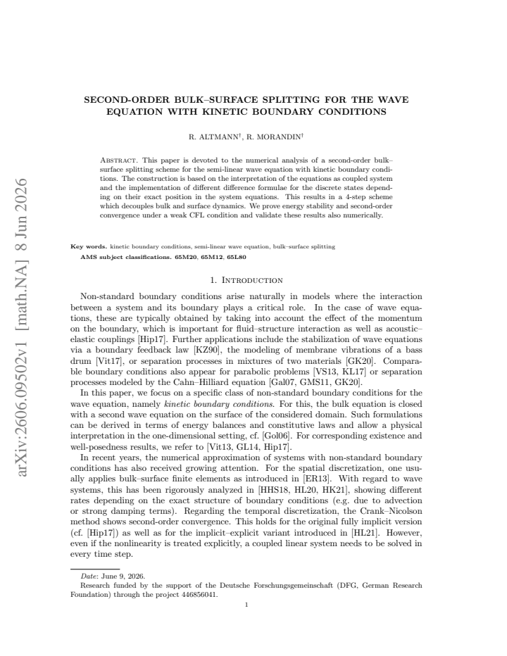 First page