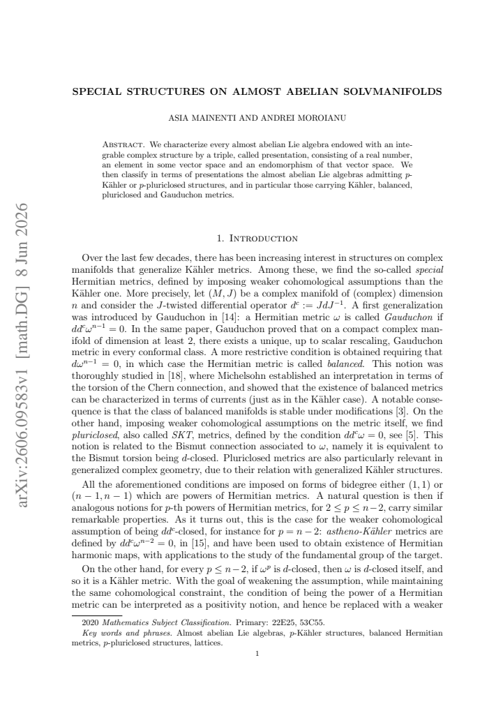 First page