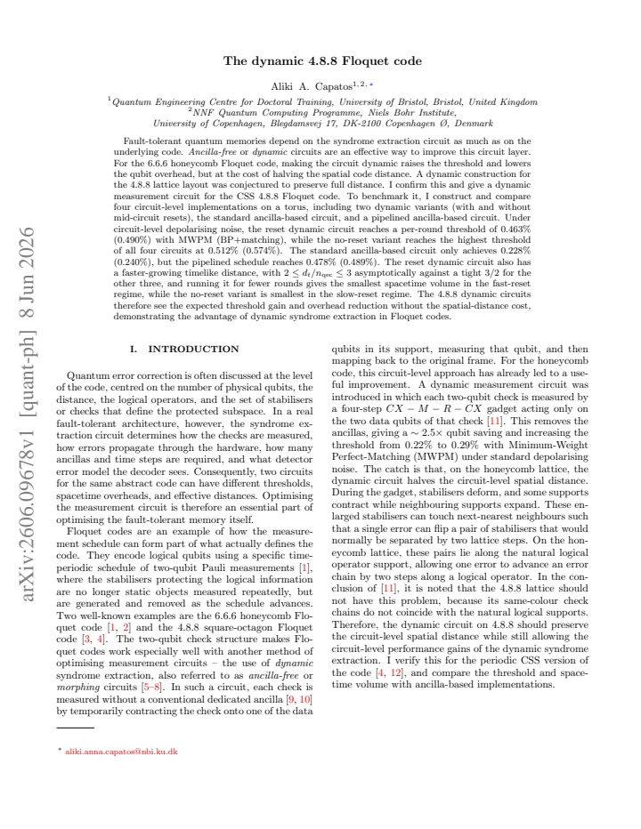 First page
