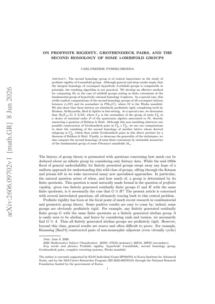 First page