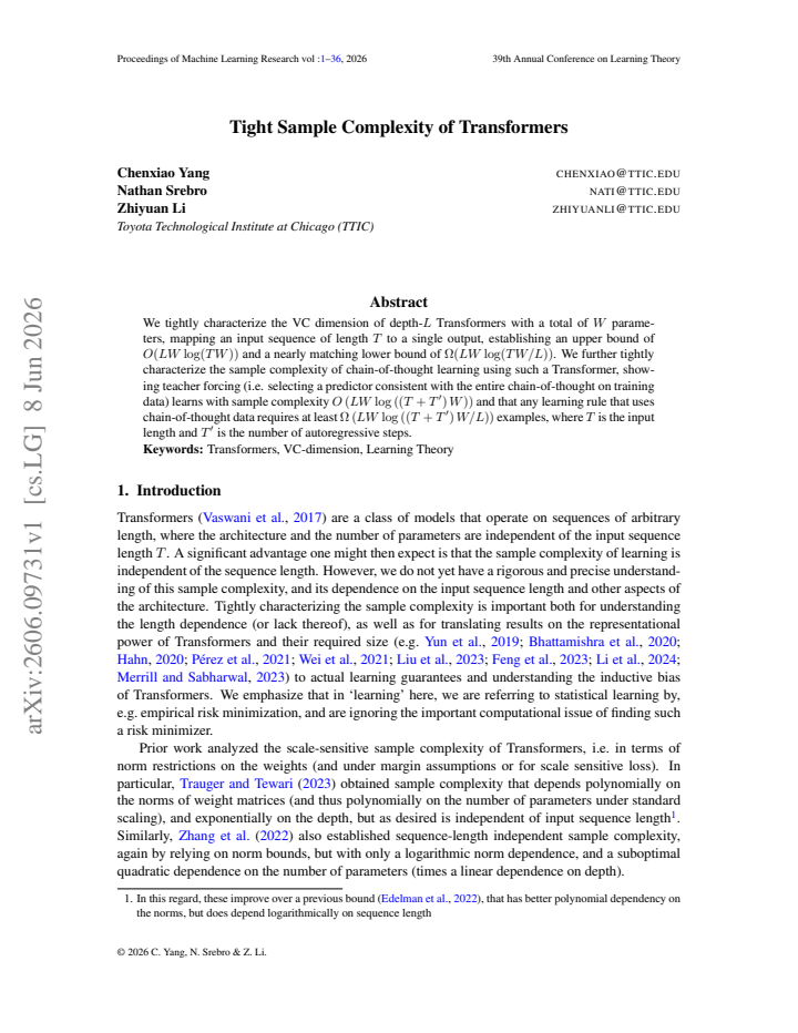 First page