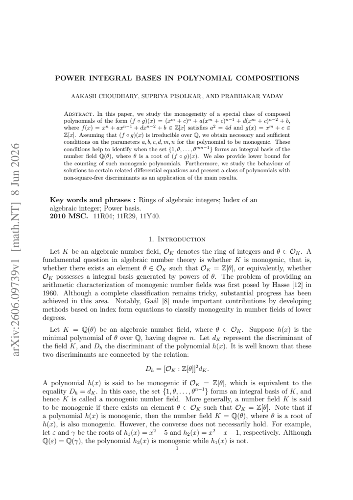 First page