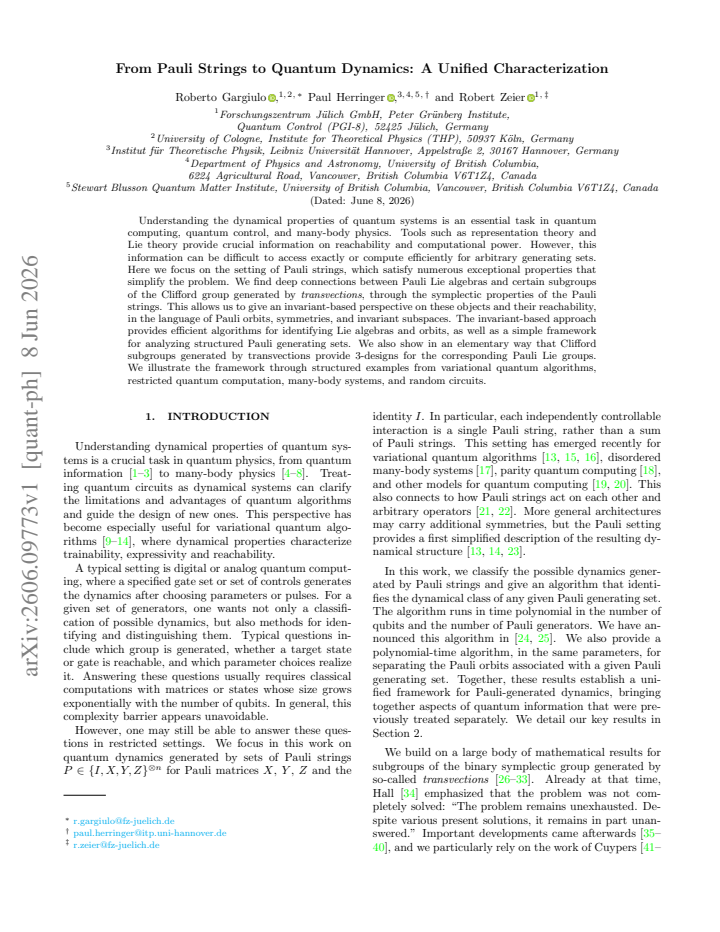 First page