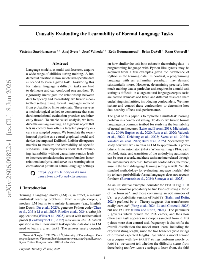 First page