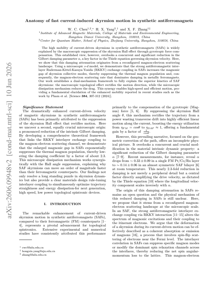 First page