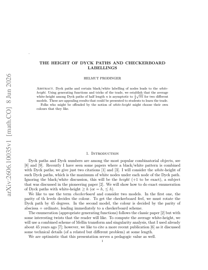 First page
