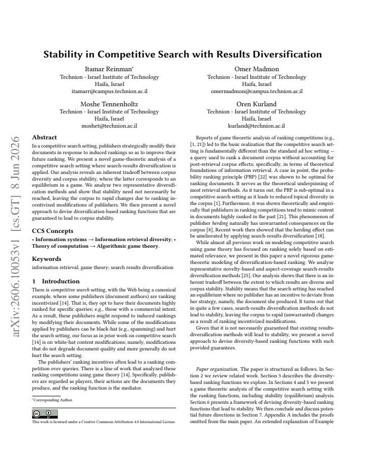 First page